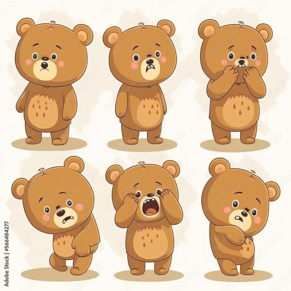 Bear Collection Of Emotions Bear Collection Of Emotions