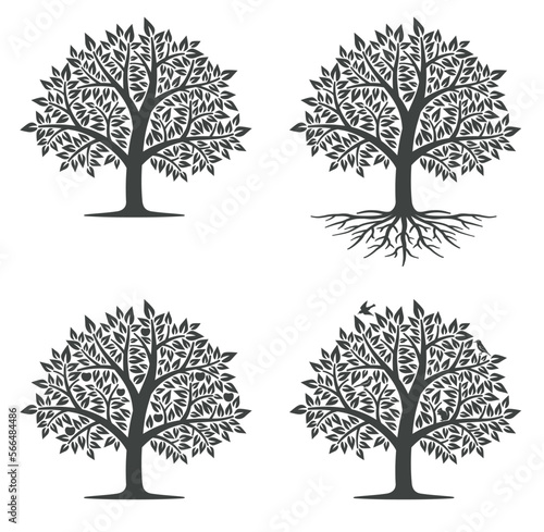 木　樹木　イラスト　アイコンセット