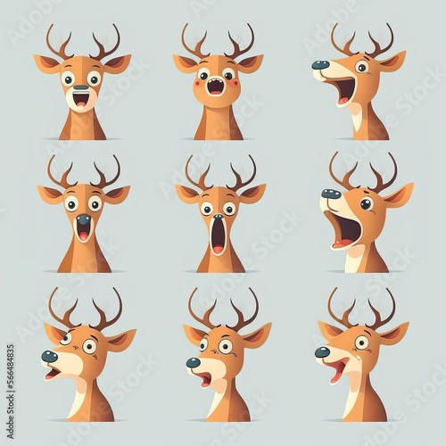 Deer Collection Of Emotions © Get Stock