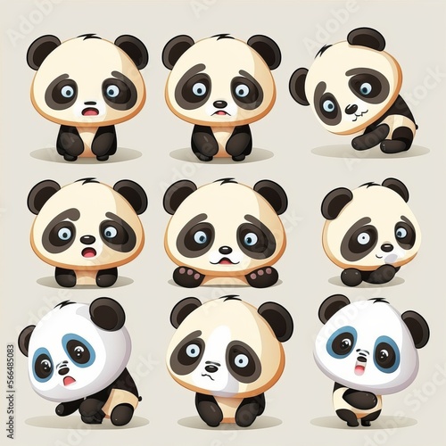 Panda Collection Of Emotions