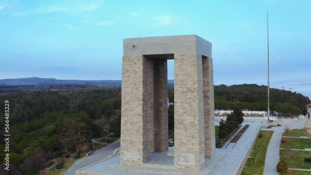 Aerial view of Çanakkale Martyrs' Monument.
Gallipoli peninsula, where Canakkale land and sea battles took place during the first world war. Martyrs monument and Anzac Cove. 4K Aerial view of Çanakkale Martyrs' Monument.
Gallipoli peninsula, where Canakkale land and sea battles took place during the first world war. Martyrs monument and Anzac Cove. 4K