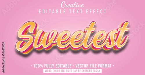 Text style effect with Couple theme style. Editable text style graphic element.
