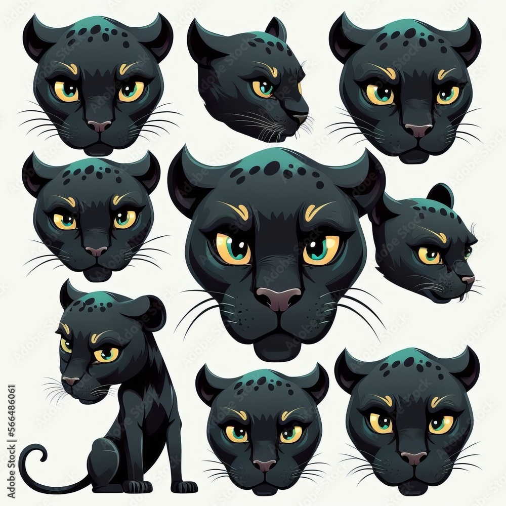 Panther Collection Of Emotions Panther Collection Of Emotions