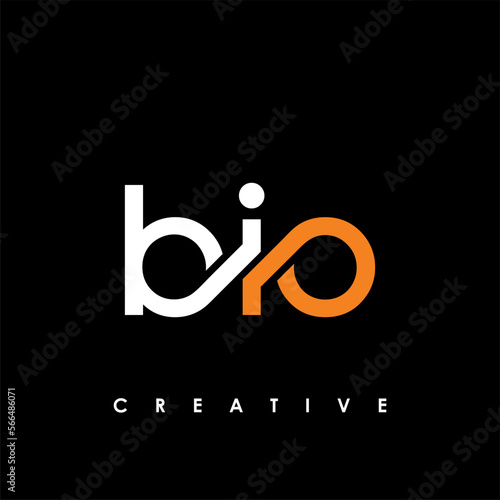 BIO Letter Initial Logo Design Template Vector Illustration