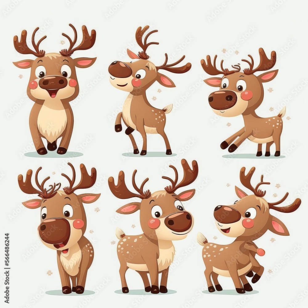 Reindeer Collection Of Emotions Reindeer Collection Of Emotions