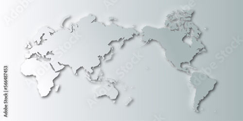 世界　地図　立体　背景
