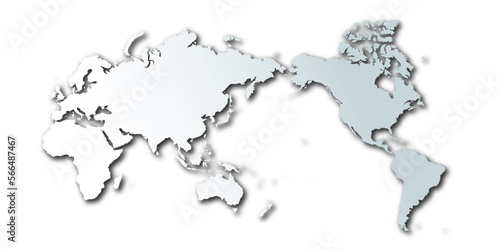 世界　地図　立体　背景