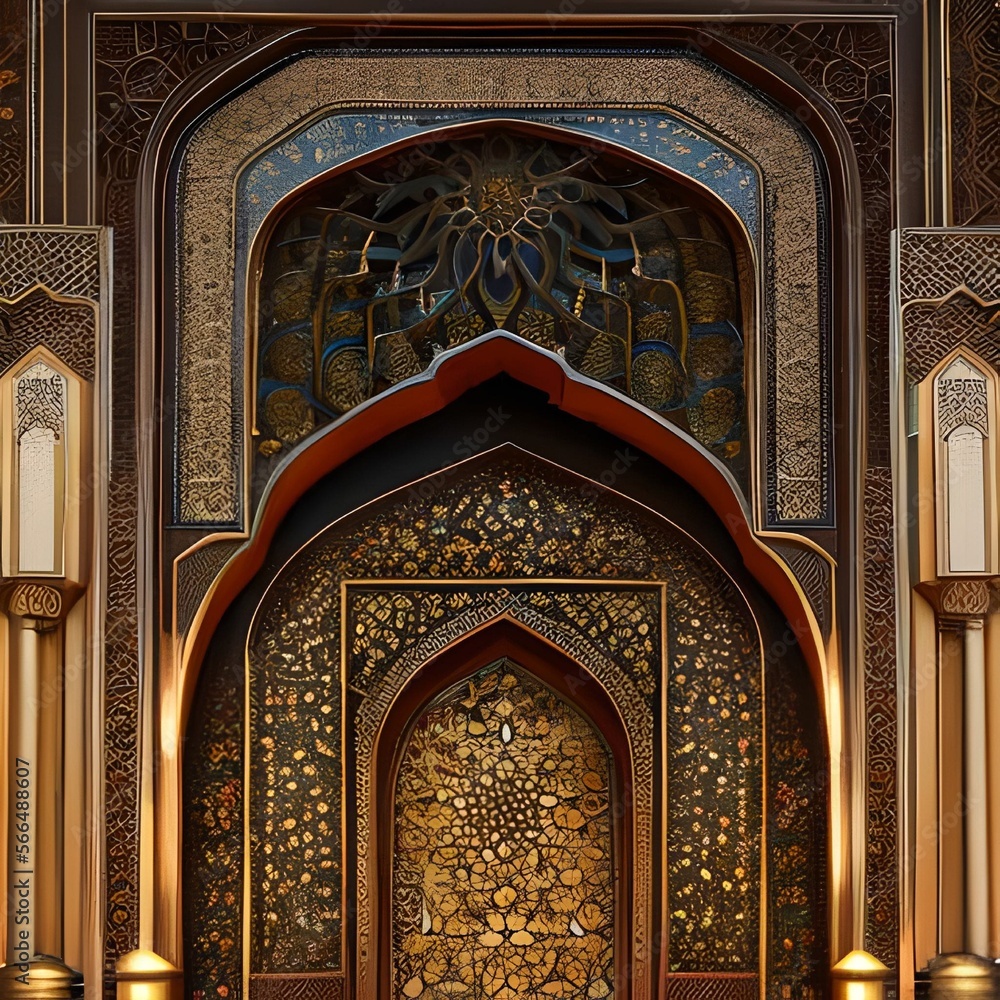 Islamic ramadan kareem greeting background 