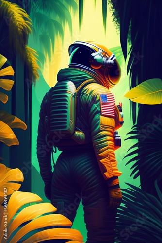 Astronaut in a Jungle