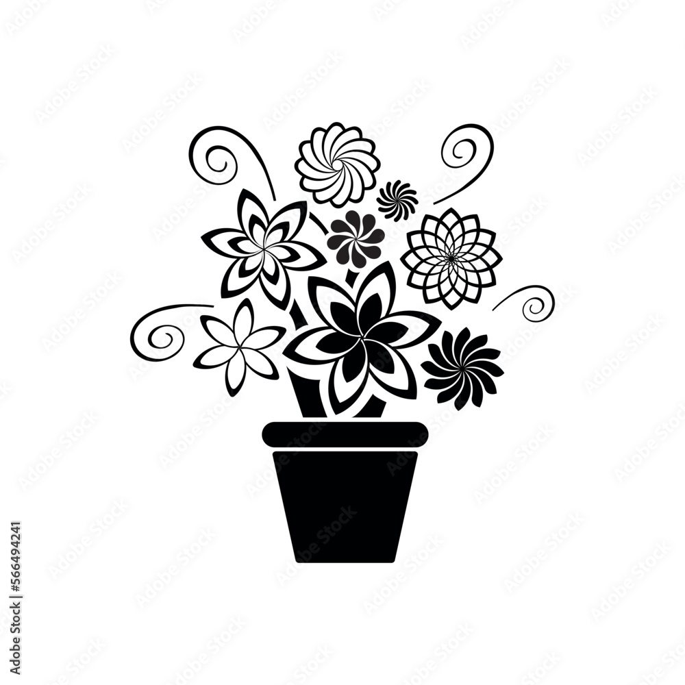 plant icon on white background plant icon on white background