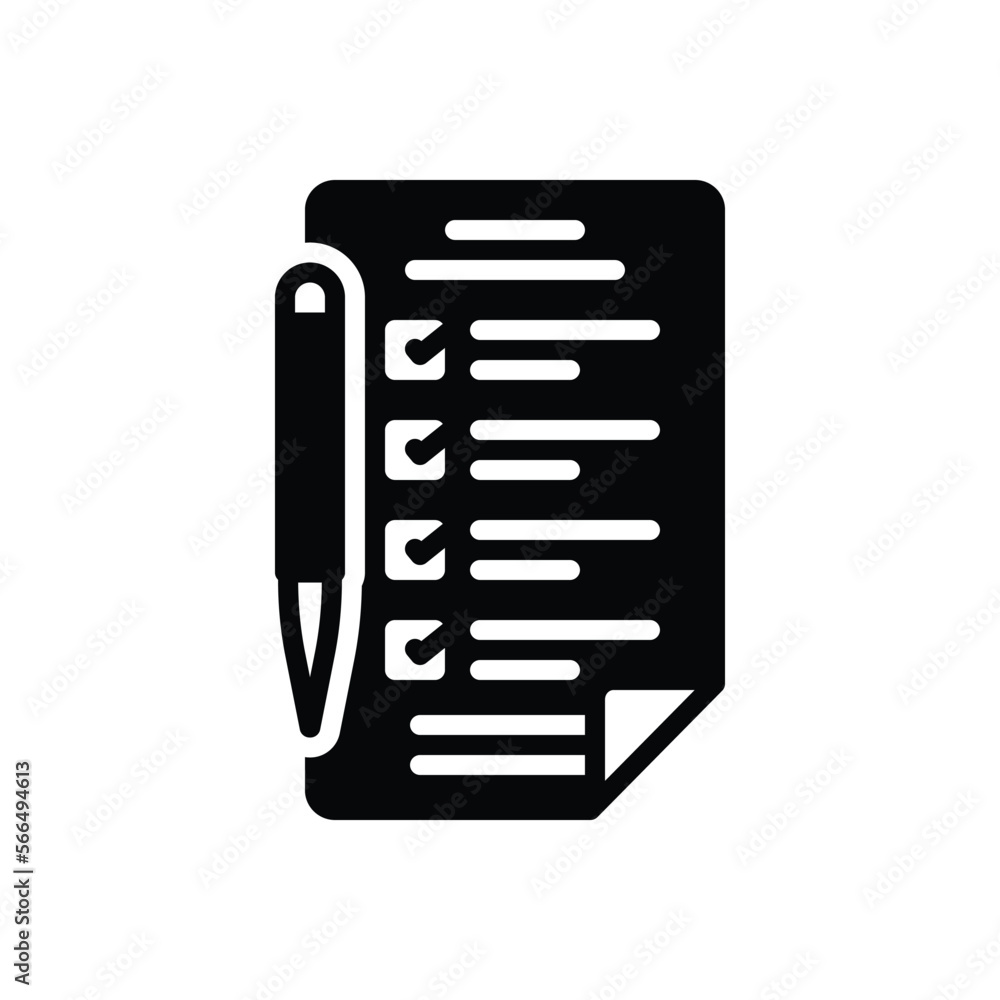 Black solid icon for filled Black solid icon for filled