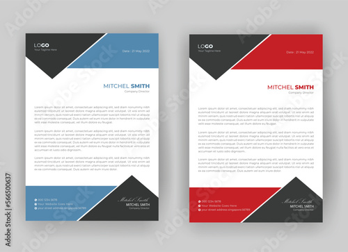 modern and creative letterhead design template