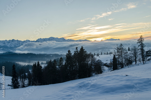 Przed zachodem słońca w Tatrach 