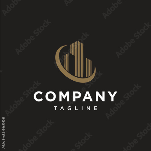 Elegant Bulding vector logo template.eps