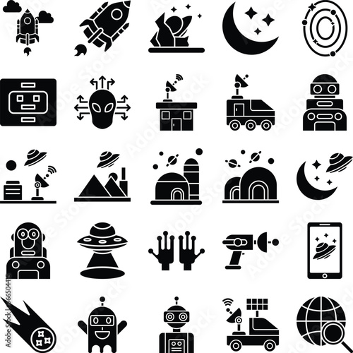 Space and astronomy icons set, space vector icons, space icons set, space vector icons set, astronomy icons set, space icons pack, astronomy icons pack, space pack, space glyph icons set