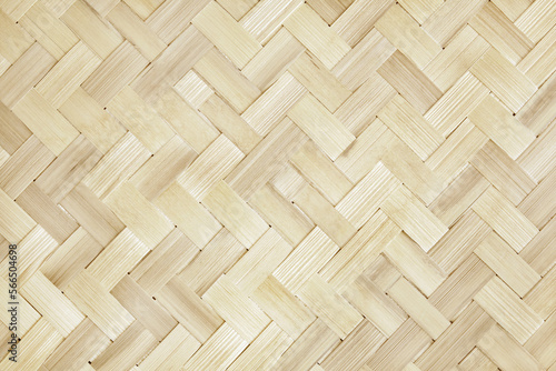 Old bamboo weave texture background  pattern of woven rattan mat in vintage style.