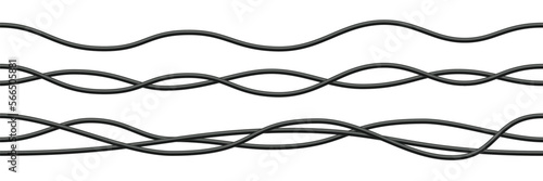 Fototapeta Realistic electrical wires