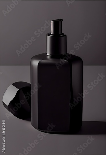 perfume bottle isolated on black generative ai  bottle  perfume  isolated 
