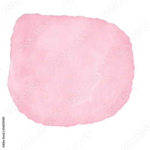 Pink Pastel Watercolor Blob Transparent 