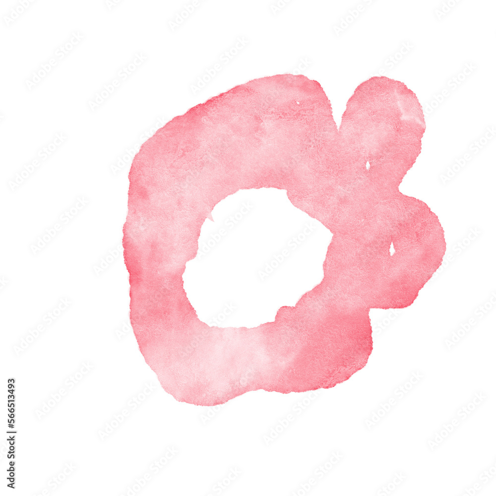 Red Watercolour Abstract Shape Transparent Red Watercolour Abstract Shape Transparent