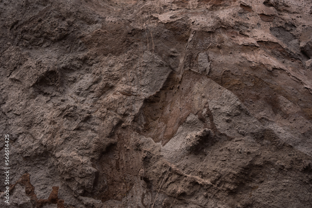 Fototapeta premium mountain earth soil - sand and red clay background and texture