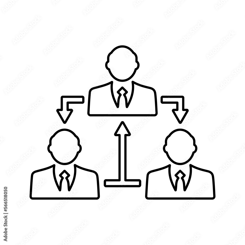 Teamwork Communication outline icon. Line art design. Teamwork Communication outline icon. Line art design.