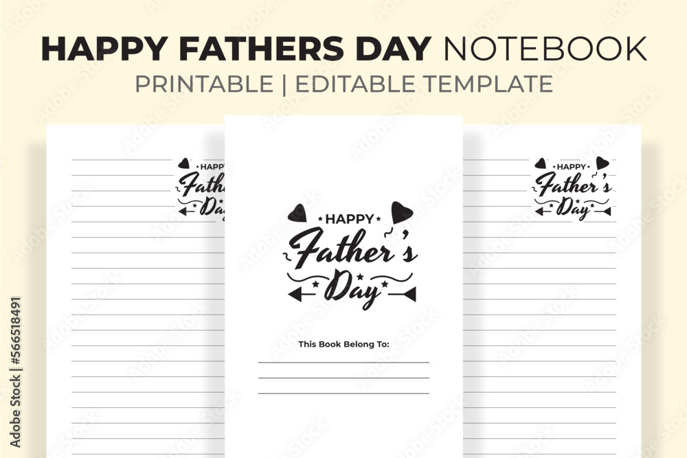 Happy Fathers Day Notebook Happy Fathers Day Notebook