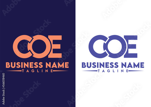 Letter CO logo design vector template, CO logo photo