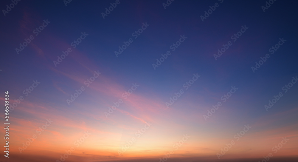 Panoramic view of dawn sky background. Panoramic view of dawn sky background.