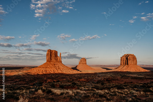 valley at sunset