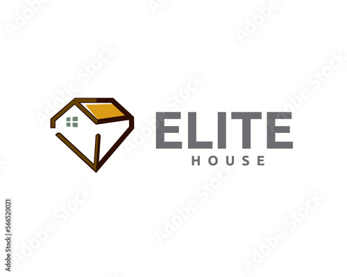 crystal home house elite apartment logo symbol design template illustration inspiration