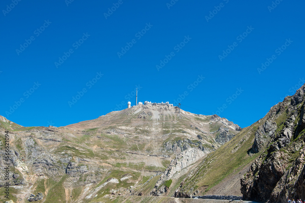 Fototapeta premium view of pic du midi de bigorre, french pyrenees