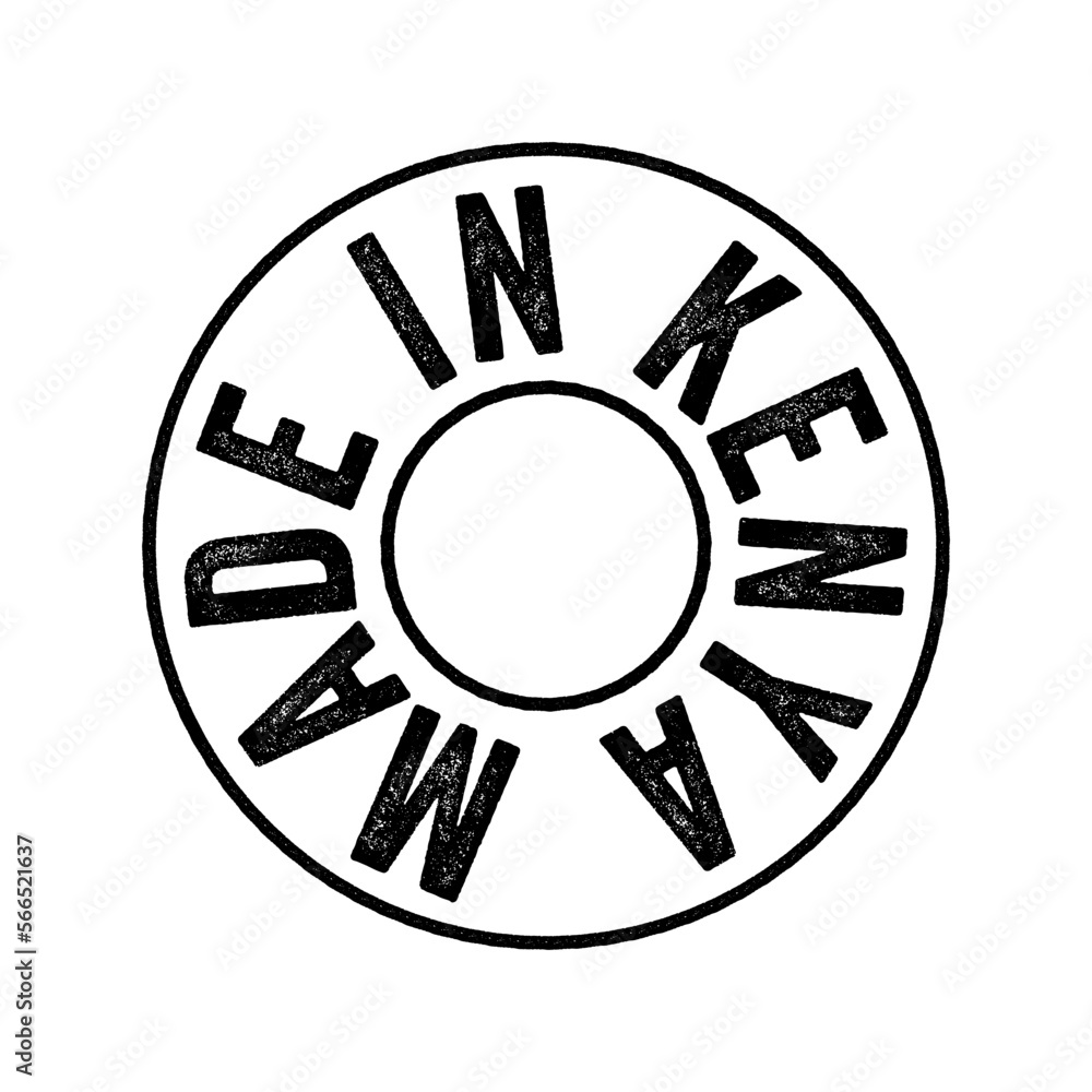 Made in Kenya text emblem stamp, concept background Made in Kenya text emblem stamp, concept background