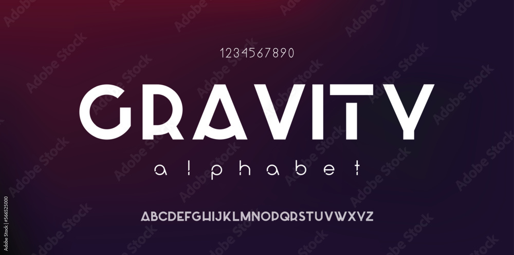 Technology abstract neon background font and alphabet. techno effect ...
