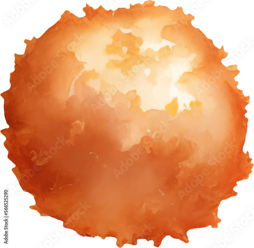 Crispy Fried Cheese Ball Hand Drawn Illustration Vector Isolated