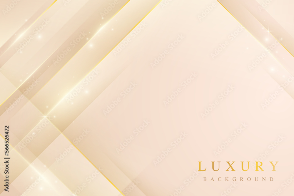Obraz premium abstract background of luxury gold dynamic lines and light sparkles