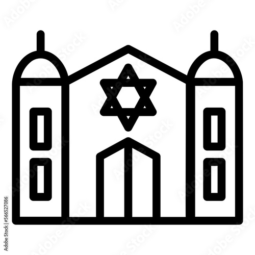 synagogue line icon