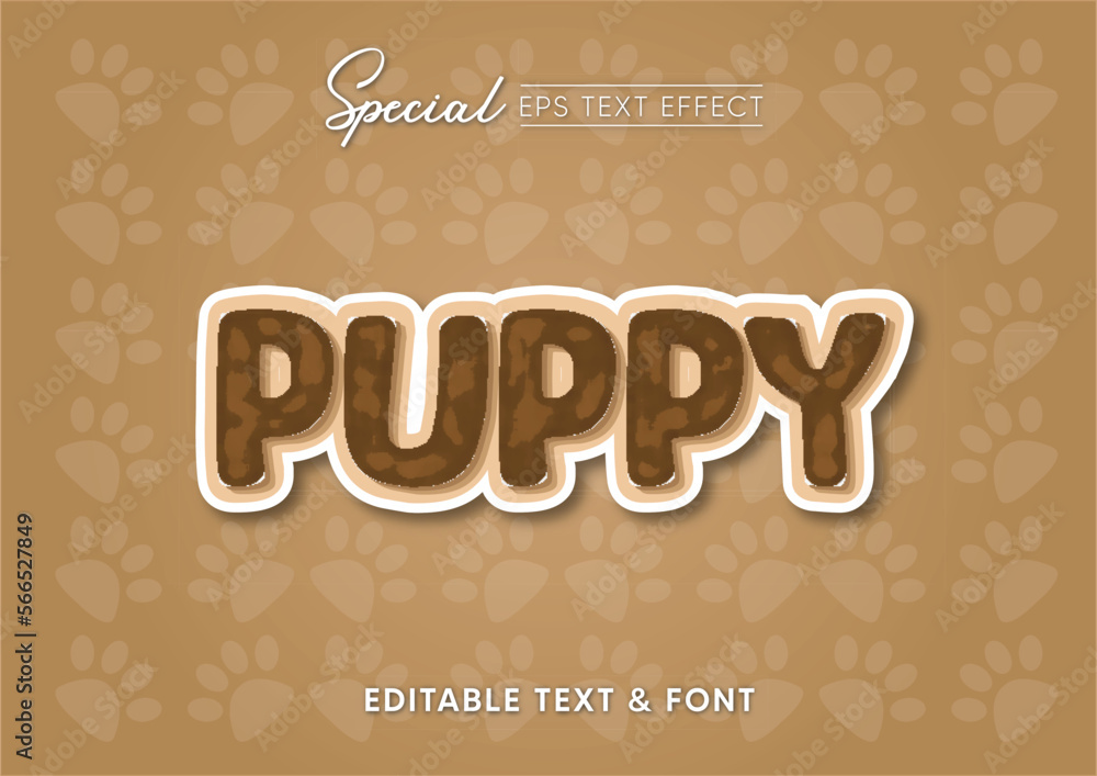 Obraz premium editable font