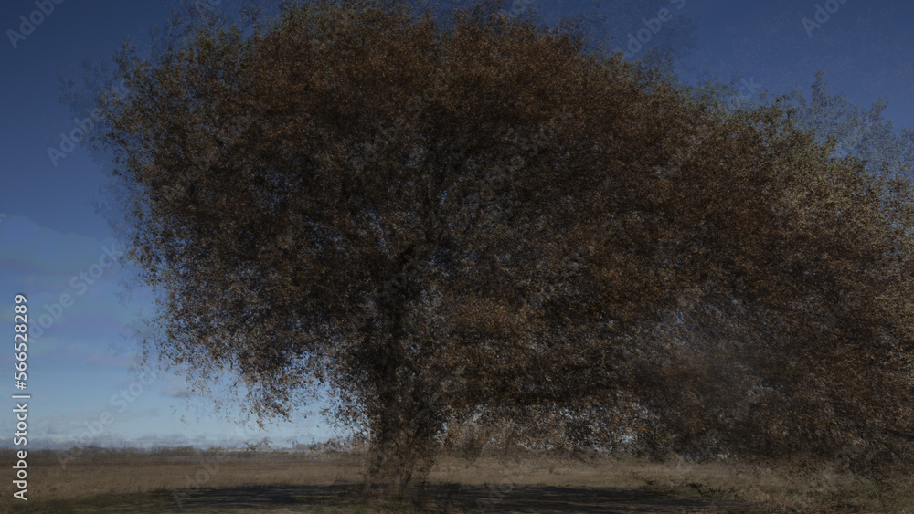 arbre avec effet Muhlhoff - obrazy, fototapety, plakaty 