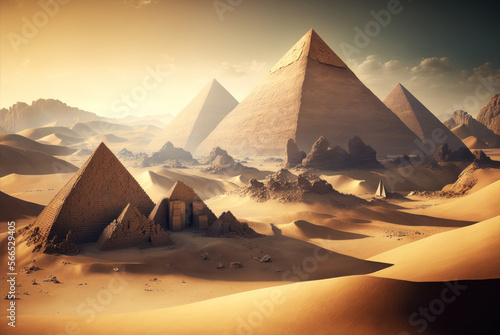 pyramids of giza  generative ai