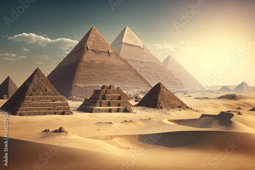 pyramids of giza  generative ai