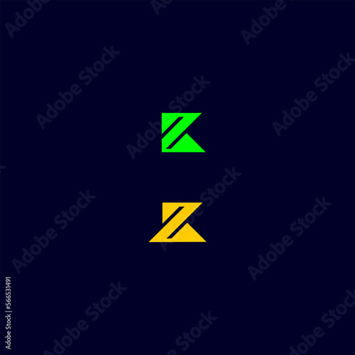 Free Download KZ letter ZK logo design - GFXLoad