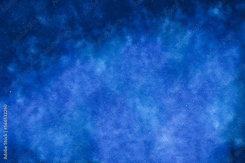 Shimmering dark blue watercolor background. Generative AI