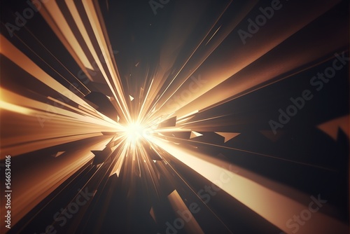 Abstract light rays background. Generative AI