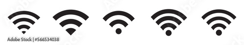 Wireless and wifi icon or wi-fi icon sign for remote internet access, Podcast vector symbol, vector illustration 10 eps.