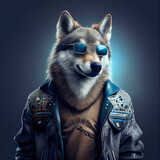 Wolf dressed as a human, Generative AI