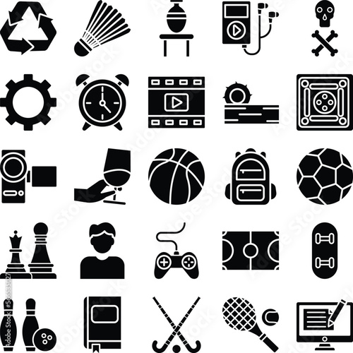 Hobby icons set, collection of Hobby icons, Hobby icons pack, activity icons set,
Hobbies vector icons, activities vector icons, gaming icons set, hobby hons pack, hobby glyph black icons set 