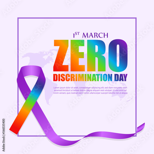 Vector illustration for Zero discrimination day