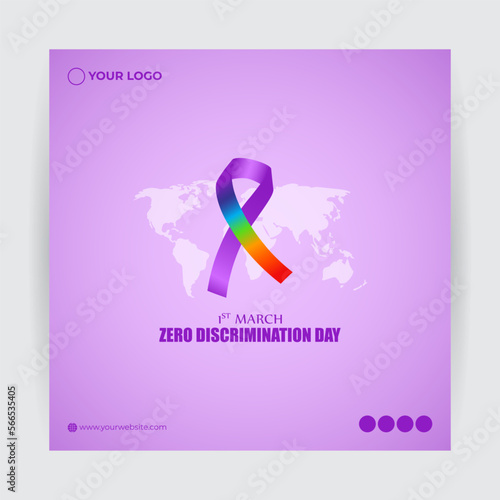 Vector illustration for Zero discrimination day