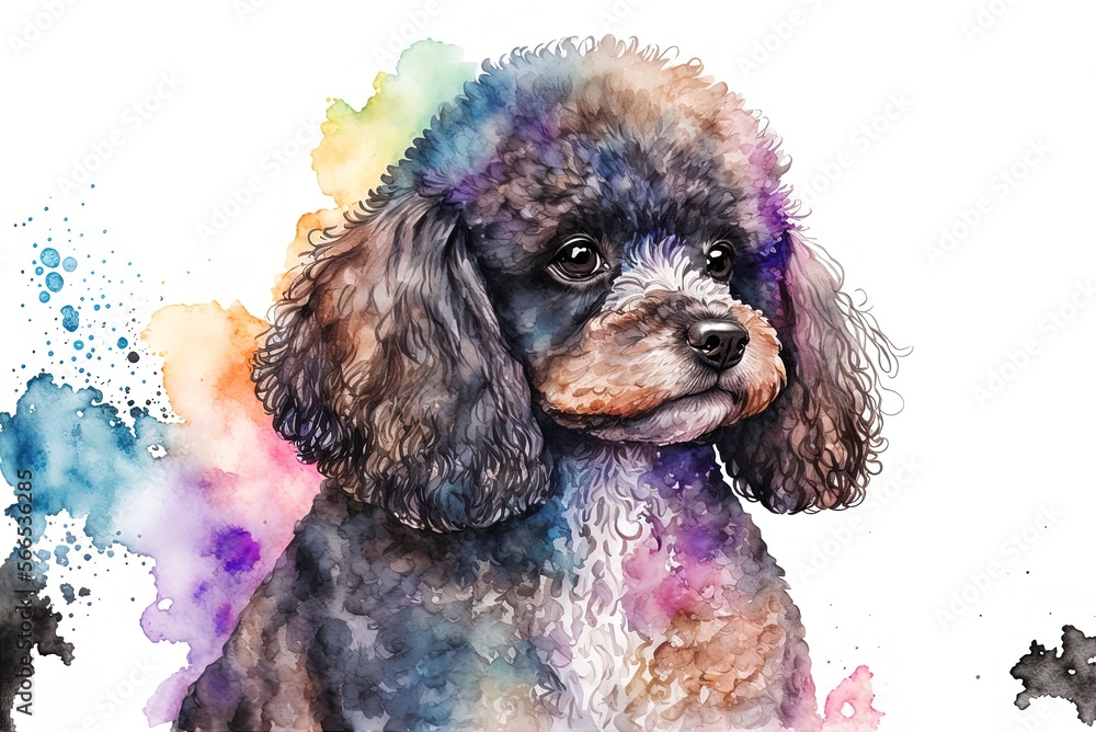 Photo Art Print a miniature poodle LukaszDesign